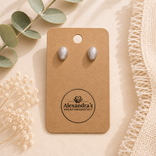 Ohrstecker Organic Oval